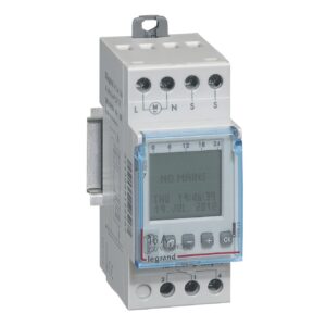 AlphaLux³ D21 Dämmerungsschalter mit Wochenschaltuhr,inkl.Lichtfänger,230VAC,2TE Legrand 412626