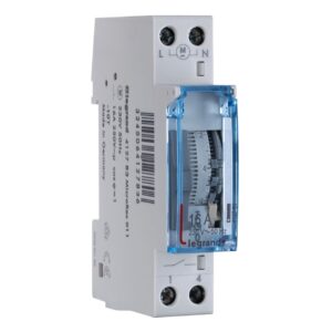 MicroRex W11, analoge Wochenzeitschaltuhr ohne Gangreserve, 230V 50Hz,1Kanal,1TE Legrand 412783