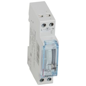 MicroRex QW11,analoge Wochenzeitschaltuhr mit Gangreserve,230V50/60Hz,1Kanal,1TE Legrand 412794