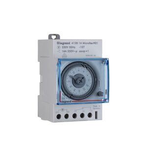MicroRex W31, analoge Wochenzeitschaltuhr ohne Gangreserve, 230V 50Hz,1Kanal,3TE Legrand 412814