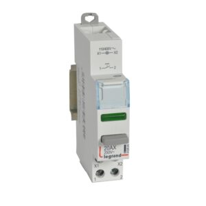 Taster CX3 20A 1 Schließer + LED Grün 110/400VAC, Gebrauchskategorie AC-12, 1TE Legrand 412920