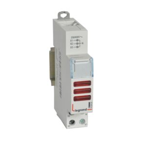 Meldeleuchten CX3, LED, 3 Phasen-Kontrolle (Rot-Rot-Rot), 230/400 VAC, 1TE Legrand 412933