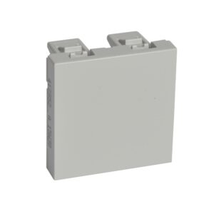 Blindplatte, 2-modulig, Grau, zum Einbau in Hutschienenadapter DX3 Legrand 412952