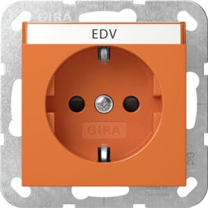 SCHUKO-Steckd. BSF + SP System 55 Orange Gira 4462109