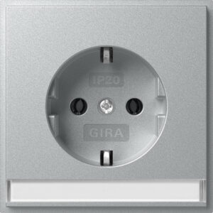 SCHUKO-Steckd. BSF + SP (IP20) Gira TX_44 F Alu Gira 446265
