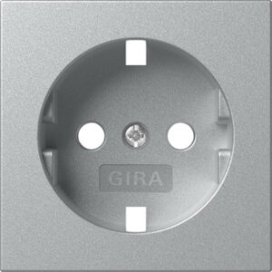 Abd. SCHUKO-Steckd. System 55 F Alu Gira 492026