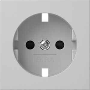 Abd. SCHUKO-Steckd. SP System 55 Grau m Gira 4921015