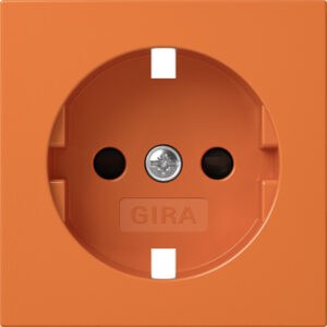 Abd. SCHUKO-Steckd. SP ZSV System 55 Orange Gira 4921109
