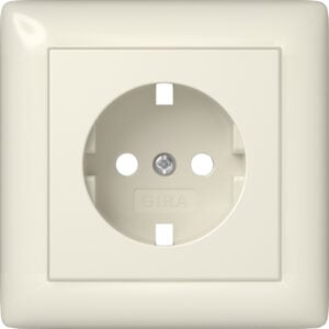 Abd. SCHUKO-Steckd. Vollpl. System 55 Cremeweiß Gira 492901
