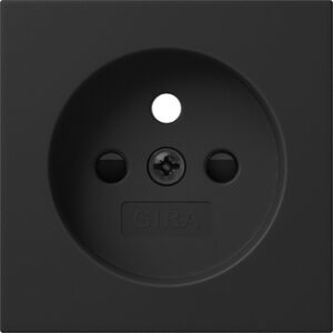 Abd. Steckd. Erdstift SP System 55 Schwarz m Gira 4945005