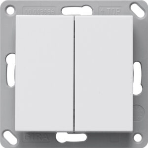 RF Wandsender 2f KNX System 55 Reinweiß m Gira 517827