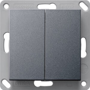 RF Wandsender 2f KNX System 55 Anthrazit Gira 517828