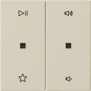 Wippe 2f Audiostrg System 55 Cremeweiß Gira 538401