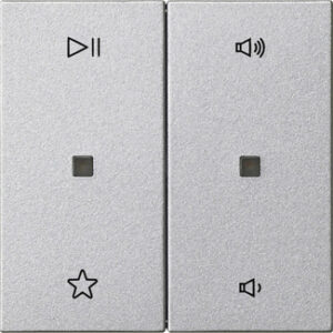 Wippe 2f Audiostrg System 55 F Alu Gira 538426