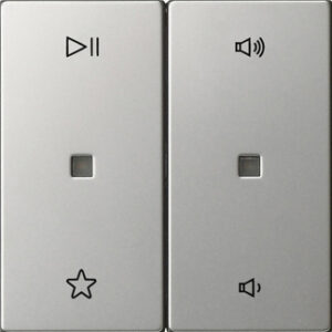 Wippe 2f Audiostrg System 55 Edelstahl Gira 5384600
