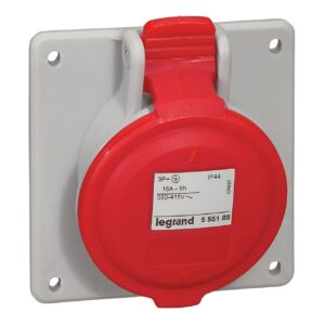 CEE-Steckdose 4P 16A 415V Rot IP44 Legrand 555188