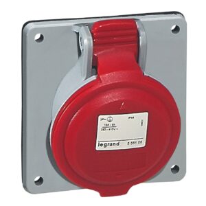 CEE-Steckdose 4P 32A 415V Rot IP44 Legrand 555288