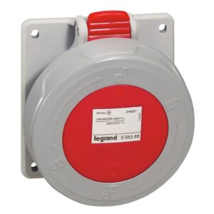 CEE-Steckdose 5P 16A 415V Rot IP67 Legrand 555389