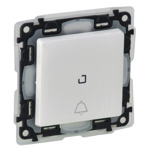 Valena Life Taster beleuchtet mit Glockensymbol IP44 Farbe: Ultraweiß Legrand 752176