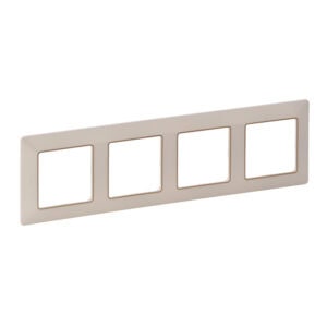 Valena Life 4-fach Rahmen Farbe: Mandelweiß/Gold Legrand 754064