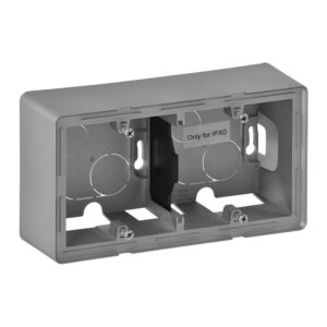 Valena Life Aufputz-Gehäuse 2-fach Farbe: Aluminium Legrand 754212