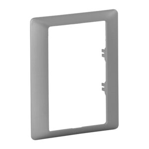 Valena Life Spezielle Abdeckrahmen für Doppelsteckdosen 1-fach. Farbe: Aluminium Legrand 754241