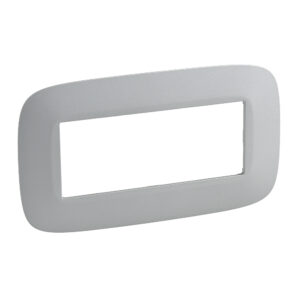 Valena Allure 5-modulig Rahmen+Tragring Farbe: Aluminium Legrand 754396