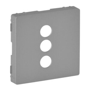 Valena Life Abdeckung für  RCA 3-fach Einsatz Farbe: Aluminium Legrand 754722
