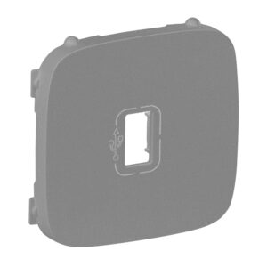 USB-Dose-Abdeckung für das Schalterprogramm VALENA ALLURE, Farbe: Aluminium Legrand 754757