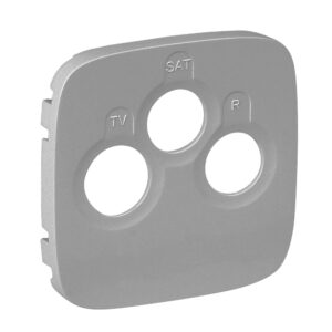 TV-R-SAT-Abdeckung für das Schalterprogramm VALENA ALLURE, Farbe: Aluminium Legrand 754797