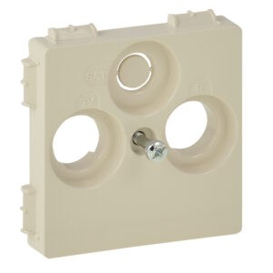 Valena Life Abdeckung für TV+R-SAT (30mm Hirschmann). Farbe: Mandelweiß Legrand 754801