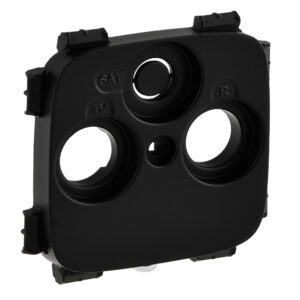 Valena Allure Abdeckung für TV+R-SAT (30mm Hirschmann). Farbe: Schwarz Legrand 754808