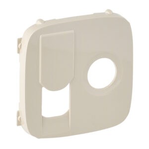 Valena Allure Abdeckung für TV+RJ45 Einsatz (KAT6 UTP). Farbe: Mandelweiß Legrand 754836