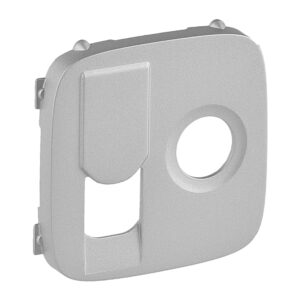 Valena Allure Abdeckung für TV+RJ45 Einsatz (KAT6 UTP). Farbe: Aluminium Legrand 754837