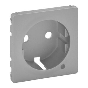 Valena Life Abdeckung Schutzkontaktsteckdose LED Farbe: Aluminium Legrand 754852