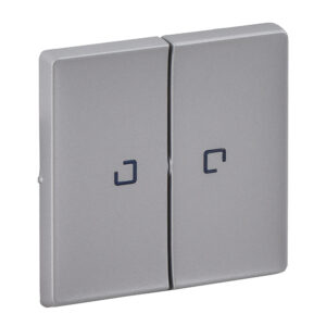 Valena Life Wippe Serie beleuchtet Farbe: Aluminium Legrand 755222