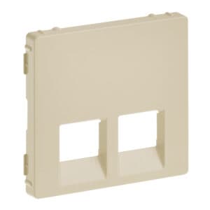 Valena Life Abdeckung RJ11/RJ45 2-fach Farbe: Mandelweiß Legrand 755421