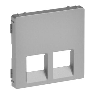 Valena Life Abdeckung RJ11/RJ45 2-fach Farbe: Aluminium Legrand 755422