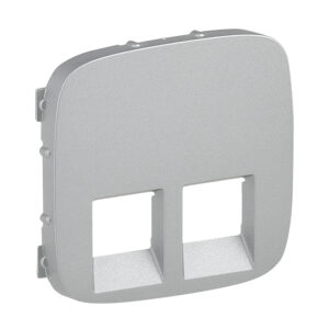 Valena Allure Abdeckung RJ11/RJ45 2-fach Farbe: Aluminium Legrand 755427