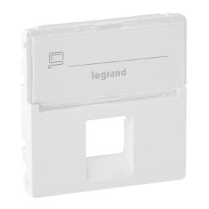 Valena Life Abdeckung RJ11/RJ45 mit Beschriftungsfeld 1-fach Farbe: Ultraweiß Legrand 755470