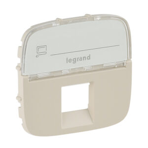 Valena Allure Abdeckung RJ11/RJ45 mit Beschriftungsfeld 1-fach Farbe: Mandelweiß Legrand 755476