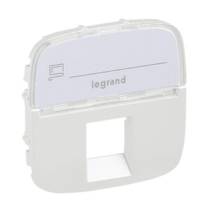 Valena Allure Abdeckung RJ11/RJ45 mit Beschriftungsfeld 1-fach Farbe: Perlmutt Legrand 755479