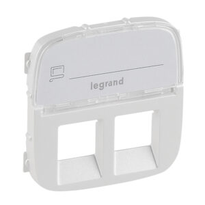 Valena Allure Abdeckung RJ11/RJ45 mit Beschriftungsfeld 2-fach Farbe: Perlmutt Legrand 755489