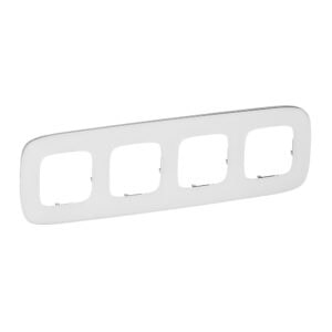 Valena Allure 4-Fach Rahmen White Glass Legrand 755544