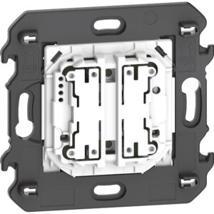 LivingNow 2-moduliger Wandsender with Netatmo 2-fach für Beleuchtung Bticino K4003DCW