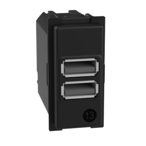 LivingNow USB-Ladesteckdose 1-modulig mit 2x USB-A Bticino K4191AA