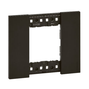LivingNow Abdeckrahmen 2-modulig in der Farbausführung Black Bticino KA4802KG