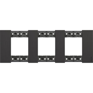 LivingNow Abdeckrahmen 3x2-modulig in der Farbausführung Black Bticino KA4802M3KG