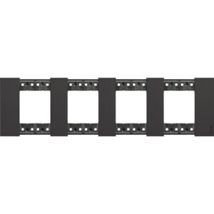 LivingNow Abdeckrahmen 4x2-modulig in der Farbausführung Black Bticino KA4802M4KG