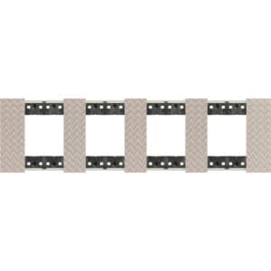 LivingNow Abdeckrahmen 4x2-modulig in der Farbausführung Optic Bticino KA4802M4MM